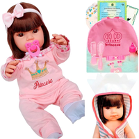 Imagem da oferta Boneca Bebê Reborn Realista Bolsa + 28 Acessórios