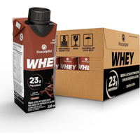 Imagem da oferta Pack de Whey Zero Lactose Cacau 23g Piracanjuba 250ml - 12 Unidades