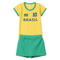 Imagem da oferta Conjunto Do Brasil Menina Amarela