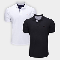 Imagem da oferta Kit Camisa Polo Industrie Básica Masculina 2 Peças