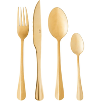 Imagem da oferta LYOR Faqueiro de Aço Inox Positano Dourado 24 Peças - Jogos de Talheres - Mesa Posta - Utensílios de Cozinha Enxoval