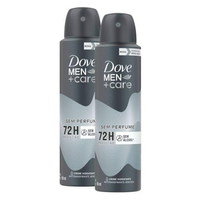 Imagem da oferta Kit 2 Desodorante Dove Men + Care Sem Perfume Aerosol Antitranspirante 72h 150ml