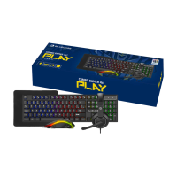 Imagem da oferta Kit Gamer Mouse - Teclado - Headset - Mousepad Rainbow Bluecase