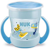 Imagem da oferta Copo Mini NUK Magic Cup 360º Com Alça Evolution 160ml Boy Azul