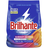 Imagem da oferta Sabão em Pó Brilhante Limpeza Total Blindagem das Cores - 1,6kg