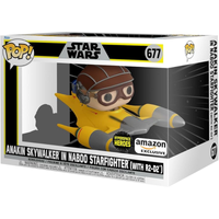 Imagem da oferta Funko Pop! Ride Super Deluxe: Star Wars Hyperspace Heroes - Anakin in Naboo Sarfighter with R2-D2