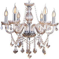 Imagem da oferta Lustre Candelabro de Cristal Legítimo France Nice 6 braços E14