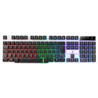 Imagem da oferta Teclado Gamer Rise Mode G1 RGB Rainbow USB Preto e Branco - RM-TG-01