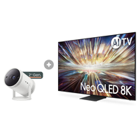 Imagem da oferta Smart TV Samsung AI 65" Neo QLED 8K 65QN800D 2024 + Projetor The Freestyle 2nd Gen