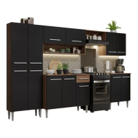 Imagem da oferta Armário de Cozinha Completa Modulada Compacta Madesa Emilly Balcão RP - XAGREM2930017K