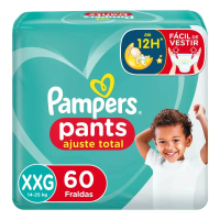 Imagem da oferta Fraldas Descartáveis Infantil Pants Tamanho Xxg Pacote Com 60 Unidades De 14 A 25kg Pampers