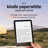 Imagem da oferta Novo Kindle Paperwhite Signature Edition (32 GB) - Cor Preta Metálica