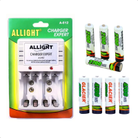 Imagem da oferta Kit 8 Pilhas Recarregáveis Aa/aaa+ Carregador Rápido Bivolt