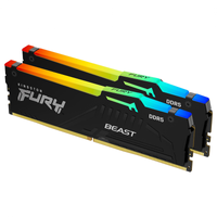 Imagem da oferta Memória DDR5 Kingston Fury Beast EXPO RGB 16GB (2x8GB) 5600Mhz Black KF556C36BBEAK2-16