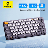 Imagem da oferta Teclado sem fio Baseus K01 silencioso para MacBook iPad Air Pro PC Tablet