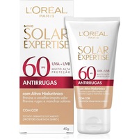 Imagem da oferta Protetor Solar Facial L'Oréal Paris Solar Expertise Antirrugas Fps 60 Com Cor 40G