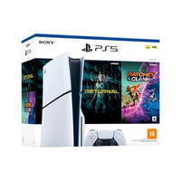 Imagem da oferta Console PlayStation 5 Slim Sony SSD 1TB Com Controle Sem Fio DualSense Branco + 2 Jogos - 1000038899