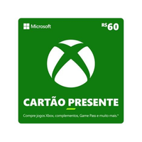 Imagem da oferta Cartão Presente Digital Xbox R$ 60,00 Microsoft - Cartão Presente - Magazine Promotomofertas