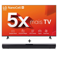 Imagem da oferta Combo Smart TV LG NanoCell AI NANO80 4K de 70"  + SoundBar LG SQC1 | LG BR