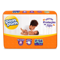 Imagem da oferta Fralda Pom Pom Protek Proteção De Mãe Mega P 54 Unidades Gênero Sem gênero