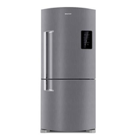 Imagem da oferta Geladeira Brastemp Frost Free Inverse 588 litros cor Inox com Smart Bar BRE85AK