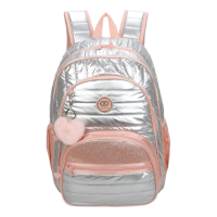 Imagem da oferta Mochila Sweet Girl Silver Wish Santino Sam233u Rosa Claro