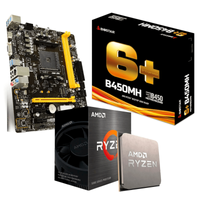 Imagem da oferta Kit Upgrade Processador Amd Ryzen 5 5600G + Placa Mãe Biostar B450Mh