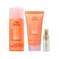 Imagem da oferta Kit Wella Professional Invigo Enrich - Shampoo 50ml e Máscara 30ml e Óleo Oil Reflections Light 30ml