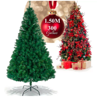 Imagem da oferta Árvore De Natal Grande Pinheiro Luxo Cheia Cor 1.50m Verde 300 Galhos 1 50 Arvore De Natal Grande