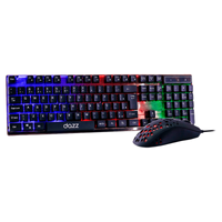 Imagem da oferta Combo Diamond Dust Mouse e Teclado Dazz 62000098 2400 DPI Rainbow Com 4 Cores ABNT2