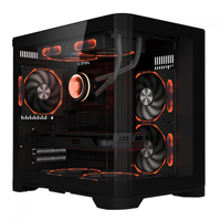 Imagem da oferta Gabinete Gamer SuperFrame Prime Mid Tower Vidro Temperado M-ATX Preto Sem Fonte Com 5 Fans ARGB