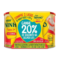 Imagem da oferta Composto Lácteo Ninho Fases 1+ 800g - 2 Unidades