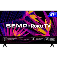 Imagem da oferta Smart TV LED 43" FHD Wi-Fi HDMI Roku Semp - 43R6610