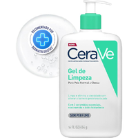 Imagem da oferta CeraVe Gel de Limpeza Facial para pele oleosa com Ácido Hialurônico e Niacinamida 454g