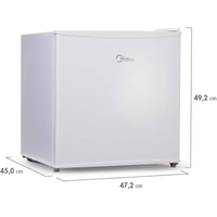 Imagem da oferta Frigobar 45L cores Branco e preto 127v e 220v Midea