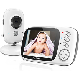 Imagem da oferta Babá Eletronica Câmera TakTark 3.2" Monitor de querido com Câmera Visão Noturna Infravermelha Áudio Bidirecional Detecção de