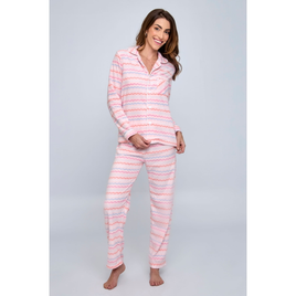 Imagem da oferta Pijama Ling Promo Lpj 402e Polar Rosa ES - Estampado