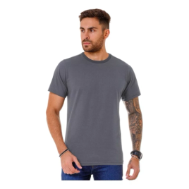 Imagem da oferta Camisa Básica Masculina Algodão Slim Fit Blusa Premium Lisa