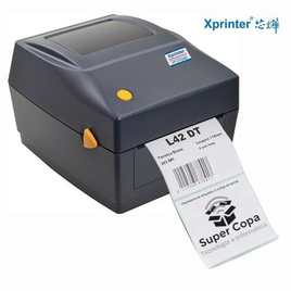Imagem da oferta Impressora Térmica Não Fiscal Xprinter Etiquetas Usb Monocromática DT426B Com Suporte Integrado