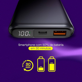 Imagem da oferta Power Bank Geonav Carregador Portatil Universal 10.000mah - PB10K20WSG