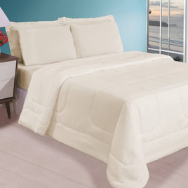 Imagem da oferta Kit Edredom Casal Casa Dona Jogo de Cama Leve Para Verão - 6 Peças