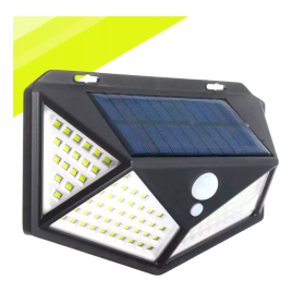Imagem da oferta Luminária Solar 100 Leds C/ Sensor À Prova D' Água 3 Modos Cor Lampada Solar 100 Leds
