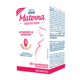 Imagem da oferta Suplemento Alimentar Nestlé Materna para Gestantes 30 Comprimidos