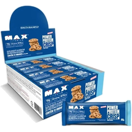 Imagem da oferta 12 Unidades Barra de Proteína Max Titanium Power Protein Crisp Cookies 44g