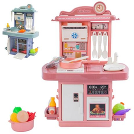 Imagem da oferta Kit Cozinha De Brinquedo Infantil Completa Solta Água E Som