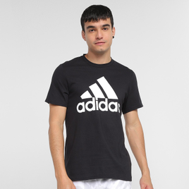 Imagem da oferta Camiseta Adidas Logo Masculina - Preto+Branco