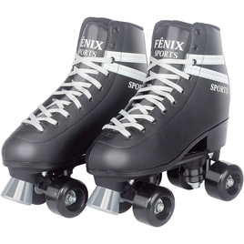 Imagem da oferta Patins Quatro Rodas Roller Skate Fenix Preto