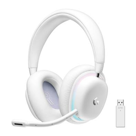 Imagem da oferta Headset Gamer Sem Fio Logitech G735 Coleção Aurora RGB Drivers 40mm Bluetooth USB PC e Mac Branco - 981-001082