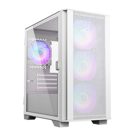 Imagem da oferta Gabinete Gamer Montech AIR 100 ARGB Mini Tower White mATX 4 Fans Vidro Temperado