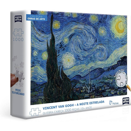 Imagem da oferta Quebra-Cabeça Vincent Van Gogh: A Noite Estrelada 1000 Peças - Toyster Brinquedos